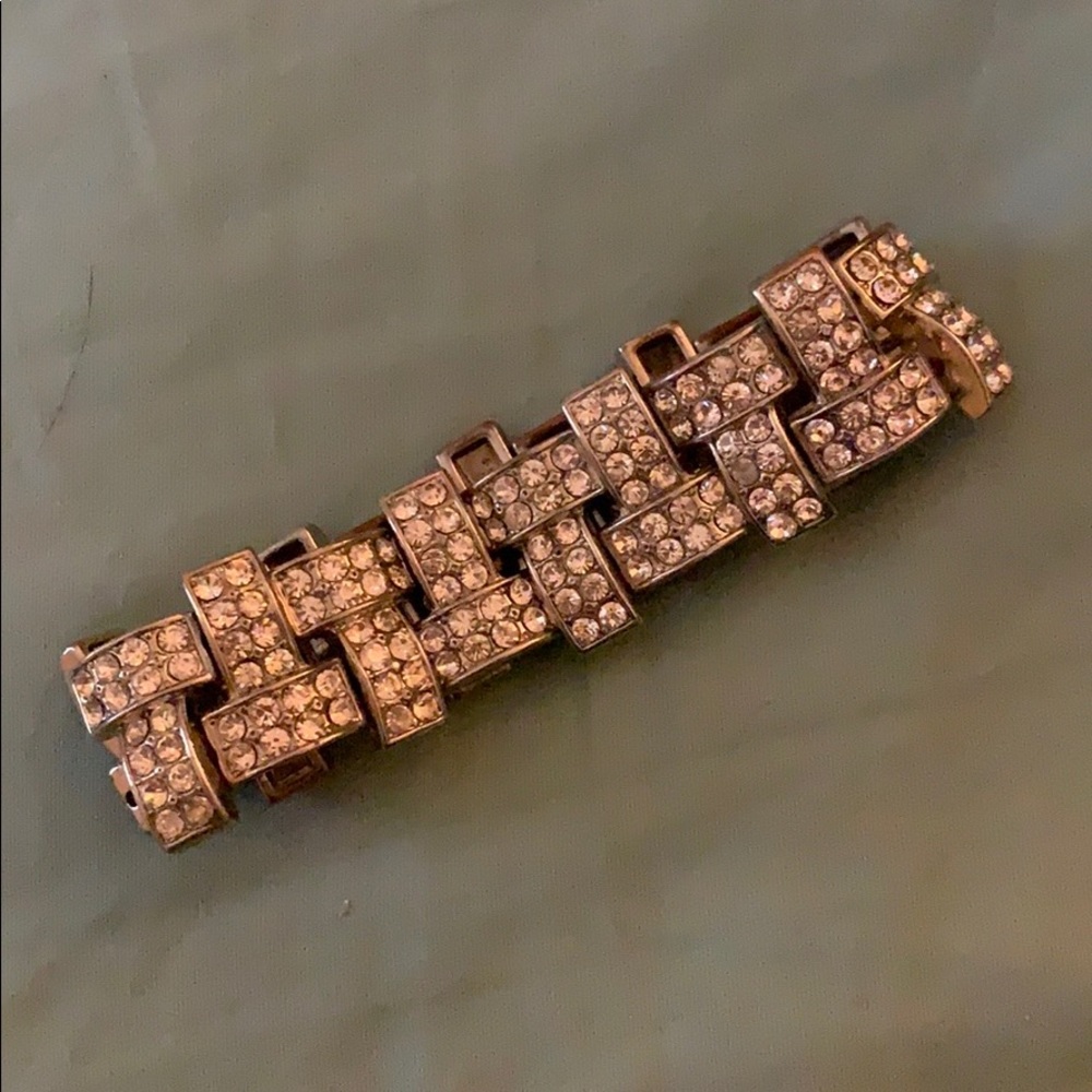 Rhinestone bracelet silver